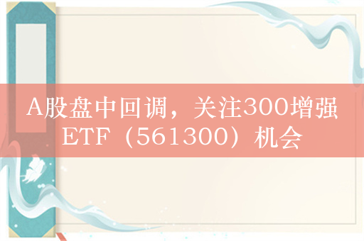 A股盘中回调，关注300增强ETF（561300）机会