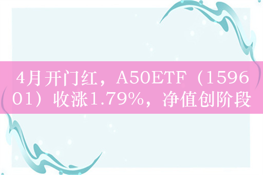 4月开门红，A50ETF（159601）收涨1.79%，净值创阶段性新高