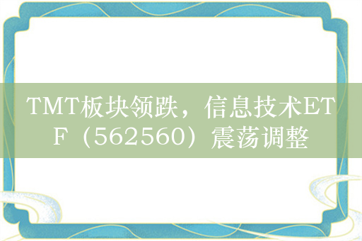 TMT板块领跌，信息技术ETF（562560）震荡调整