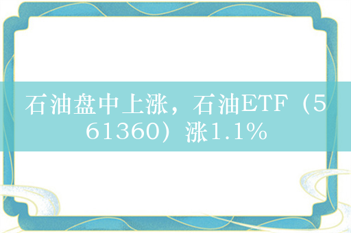 石油盘中上涨，石油ETF（561360）涨1.1%