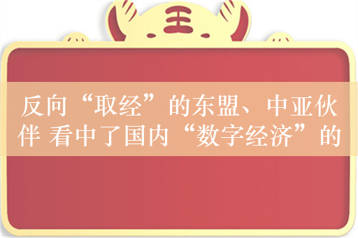 反向“取经”的东盟、中亚伙伴 看中了国内“数字经济”的出海机会