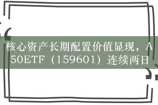 核心资产长期配置价值显现，A50ETF（159601）连续两日“吸金”