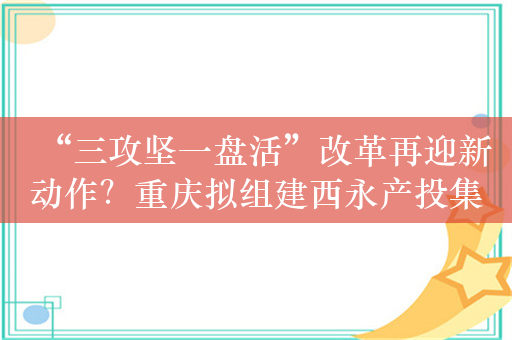 “三攻坚一盘活”改革再迎新动作？重庆拟组建西永产投集团