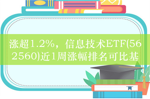 涨超1.2%，信息技术ETF(562560)近1周涨幅排名可比基金首位