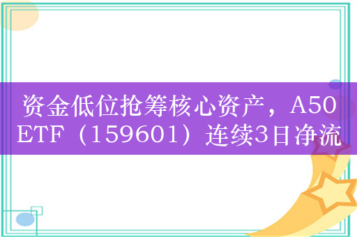 资金低位抢筹核心资产，A50ETF（159601）连续3日净流入约2亿元