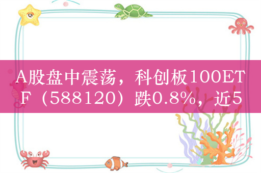 A股盘中震荡，科创板100ETF（588120）跌0.8%，近5日净流入额超1.5亿元