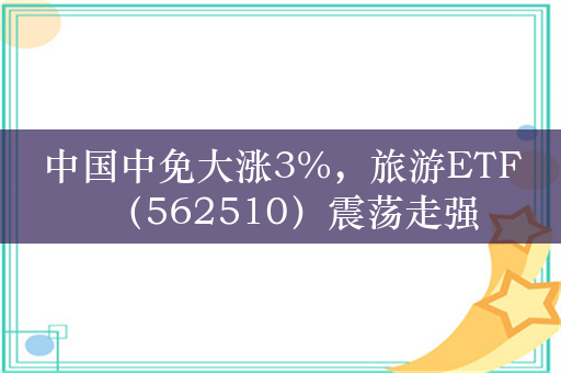 中国中免大涨3%，旅游ETF（562510）震荡走强