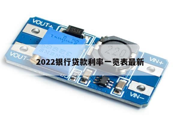 2022银行贷款利率一览表最新